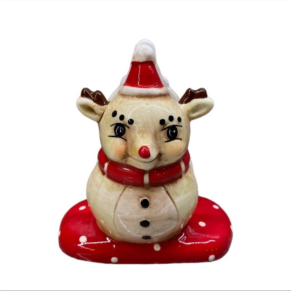 Johanna Parker Christmas Napkin Holder Reindeer.